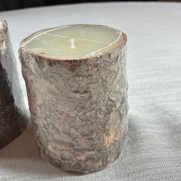 Birch Tree Candles Two 3” x 4” New in package unscented factory sealed - Picture 2 of 4